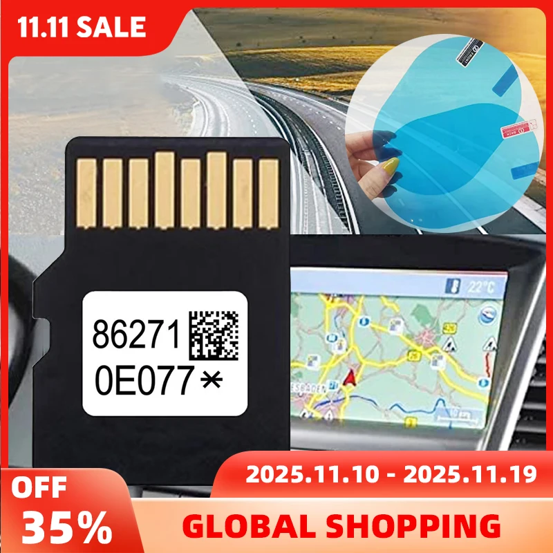 

Navigation SD Card Compatible with for Toyota 86271-0E077 Sat Nav Car Maps USA Canada Latest Update with Anti Fog Reaview