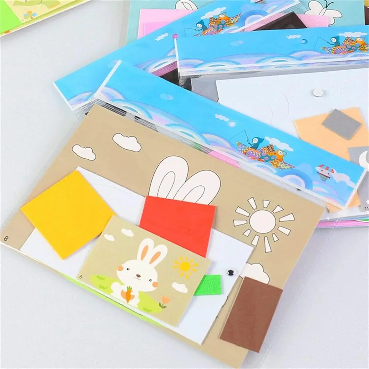 Cartoon EVA Sticker Toys DIY Kids Animal Handmade Stickers 3D Puzzle Game Cartoon Painting Stickers Learning Toys for Kids