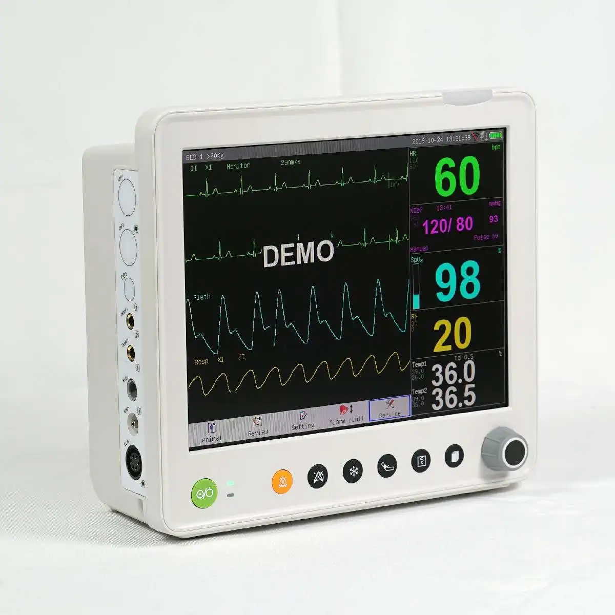 

MT MEDICAL TFT ETCo2 Pressure Vet Multiparameter Veterinary