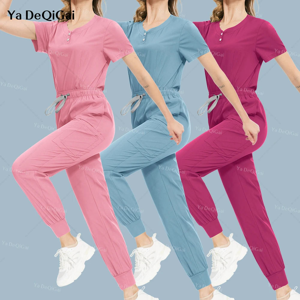 

Medical Uniforms Women Clinical Wear Hospital Doctor Surgical Scrub Uniforms Multicolor Beauty Uniform Nurse Nursing Accessories