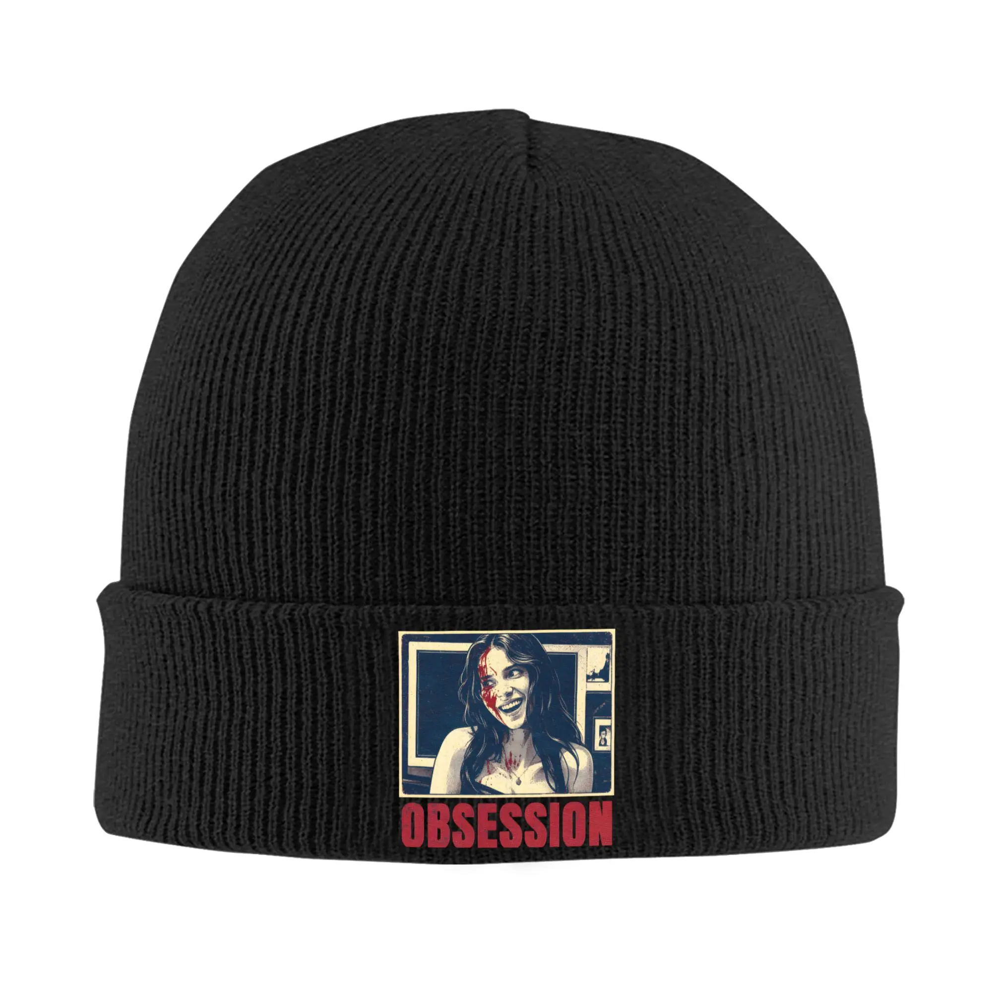 Obsession 2026 Pop Art Knitted Caps Women's Men's Beanies Autumn Winter Hats Acrylic  Hip Hop Cap