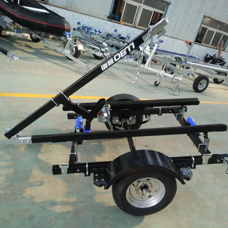 Small Compact Folding Boat Trailer for Inflatable Boat Use
