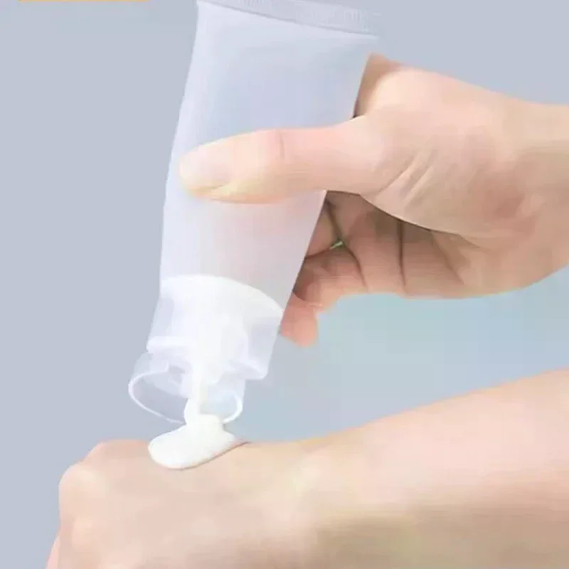 10Pcs 15ml-100ml Empty Squeeze Containers PE Lip Gloss Tubes Bottle Sample Bottle Refillable Lip Gloss Cream Tube DIY Container