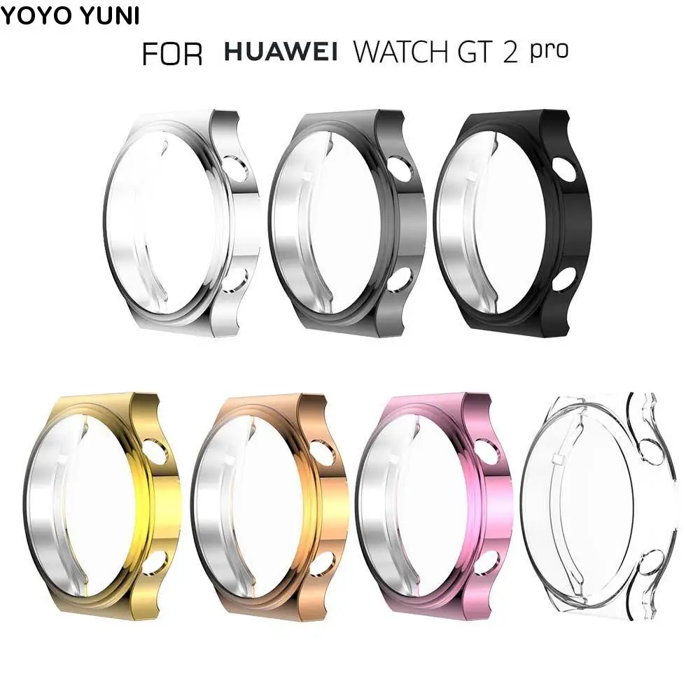 

Clear TPU Case Screen Protector Full Protective Cover For Huawei watch gt 2 pro Case Smart Watch Protector Watch Frame Cover