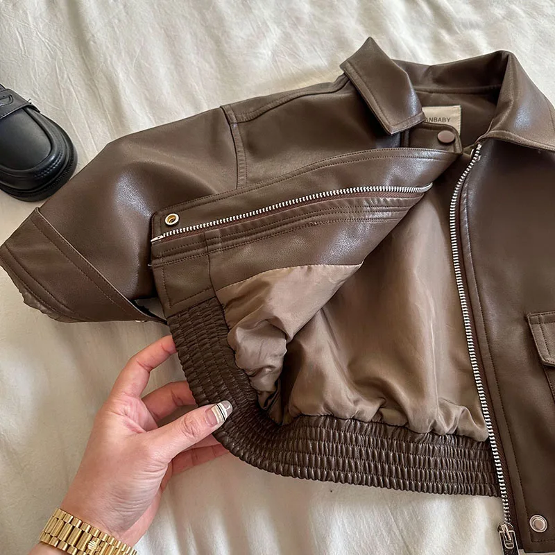 MILANCEL New Autumn Kids Jacket 2-7T Solid Color Lapel Girls Coat Korean Version Loose Thin Children Outwear Clothes