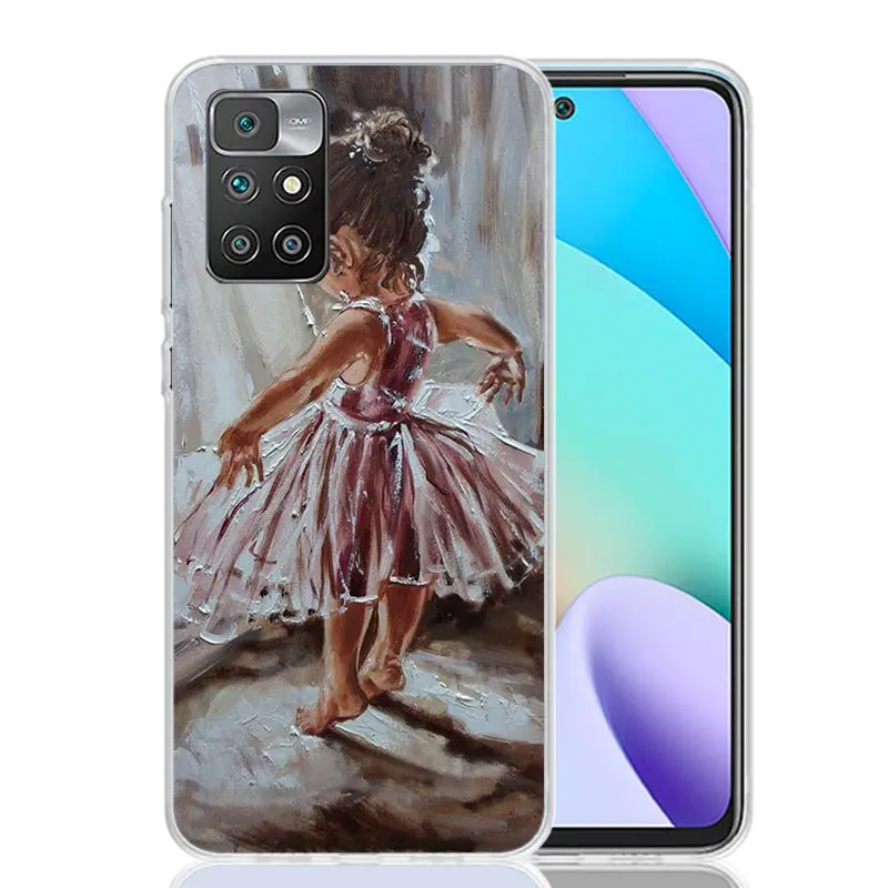 Ballerina Ballet Dancing Phone Case For Xiaomi 12C 12 10C 10 10A 9C 9 9A 9T 8A 8 7A 7 6A 6 Pro S2 K70 K60 K40 K20 Art Coque Capa