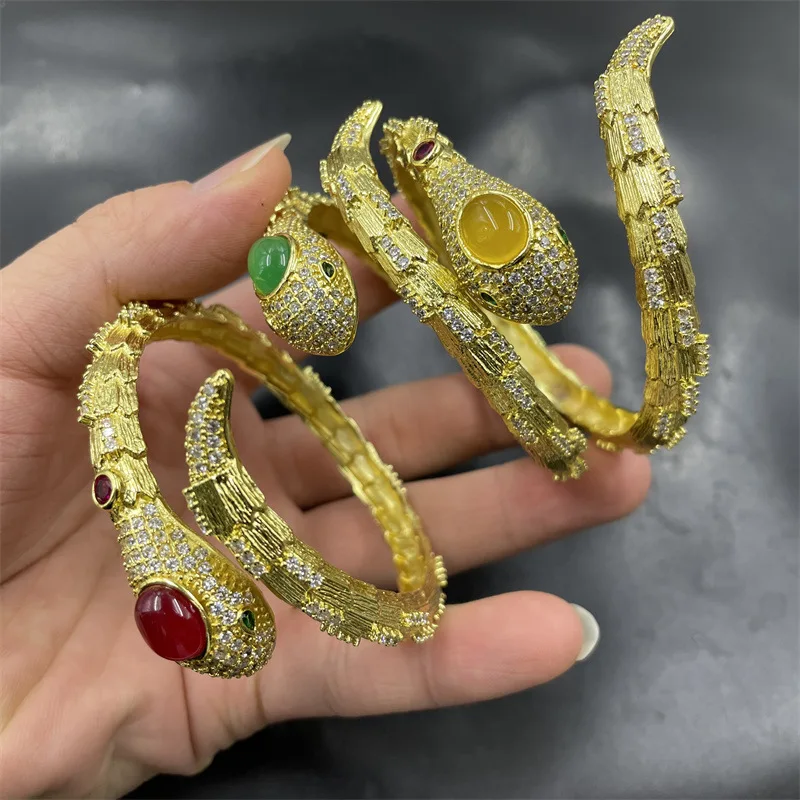 New Inlaid Chrysoprase Women, Red Agate Bracelet, Wristband, and Bangle