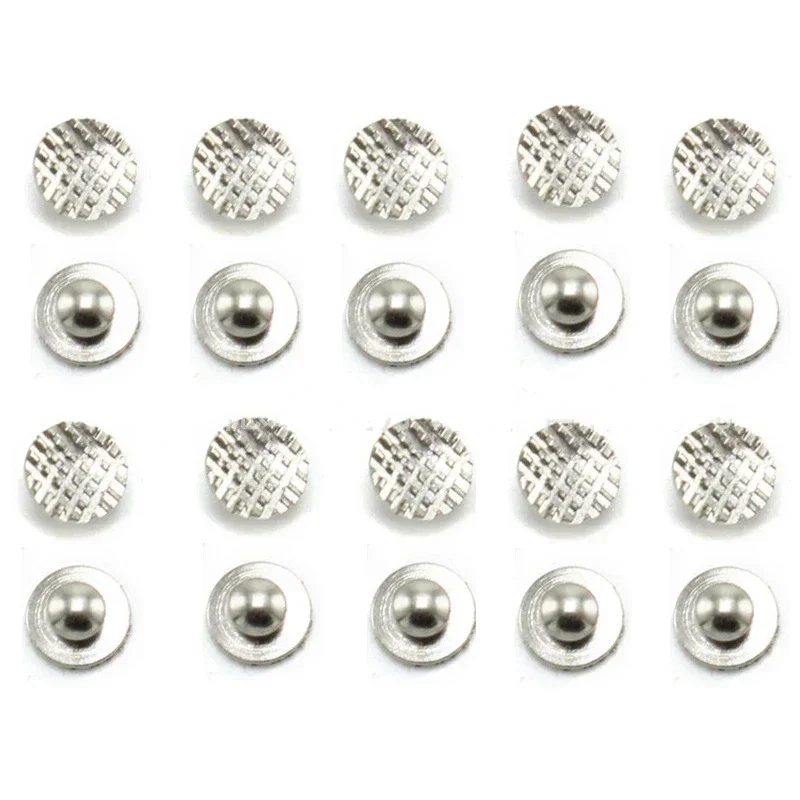 10 Pcs/Pack Orthodontic Tongue Buckle Mesh Round Bottom Tongue Buckle Mesh Bottom Tongue Buckle Adhesive Type