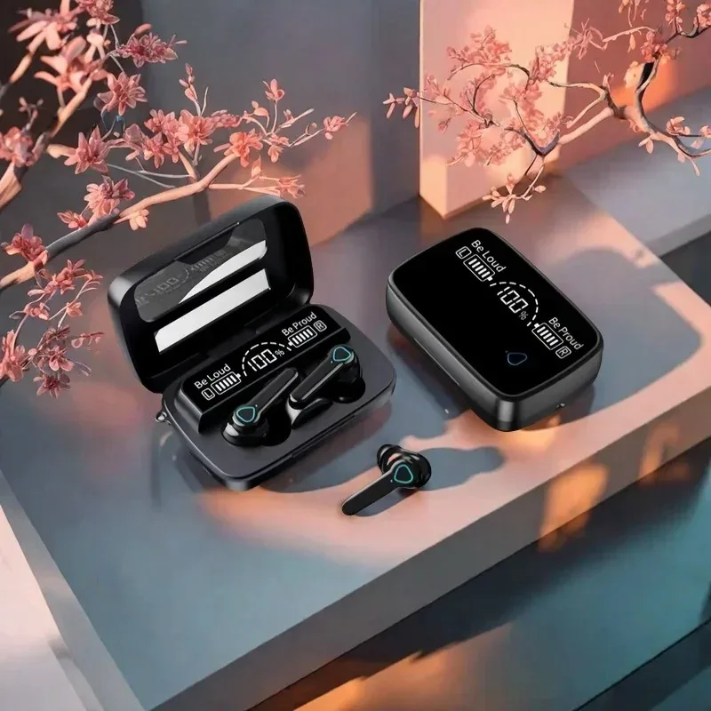 New Earbuds TWS Earphone M19 Intelligente Touch Control Wireless Bluetooth-compatible Headphones Waterproof LED Display With Mic