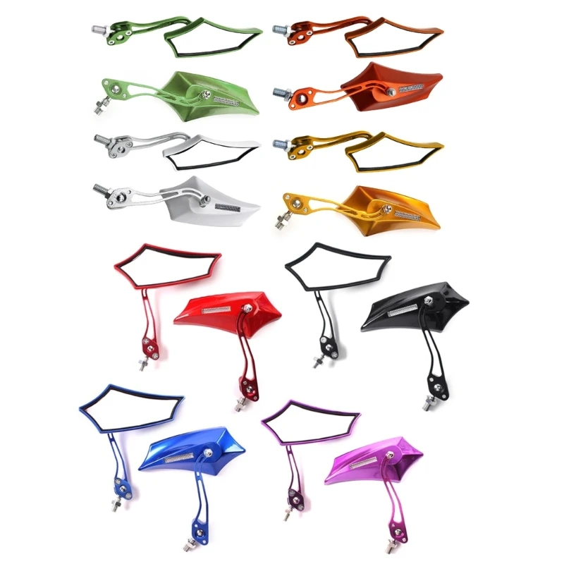 Universally Motorcycle Side Rearview Glass Motorbike Handlebar Rear View Glass Dropship