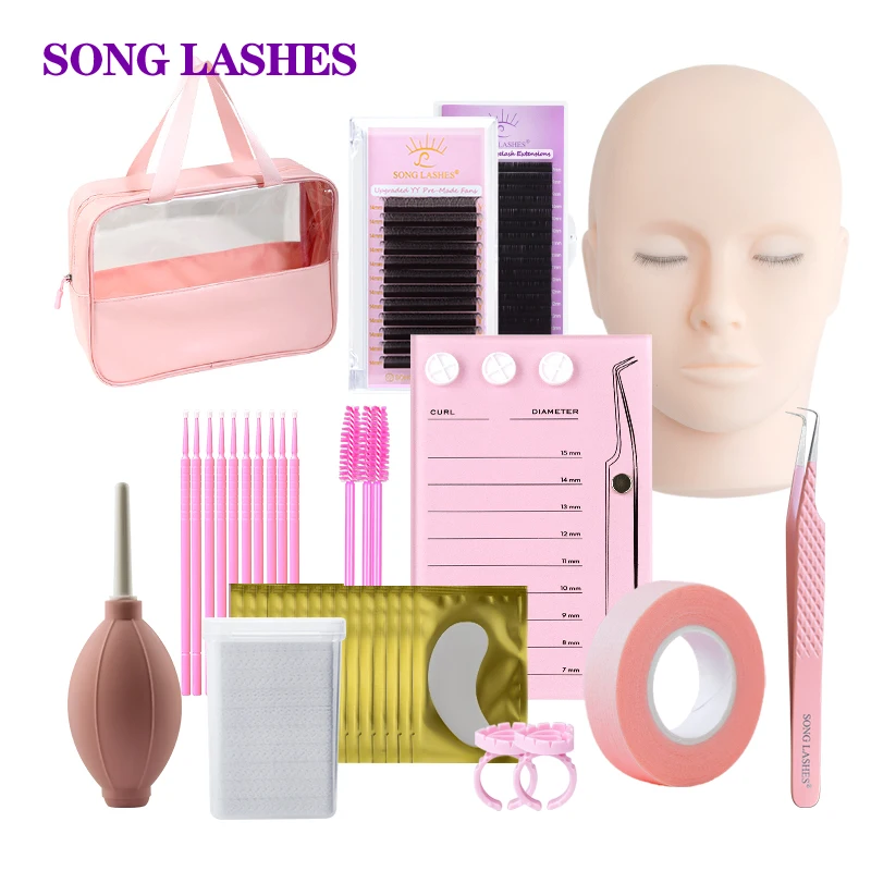 Songlashes Eyelash Extension Supplies Kit for Beginner High Quality Professional Makeup Applicator  Salon/IndividualAccessories