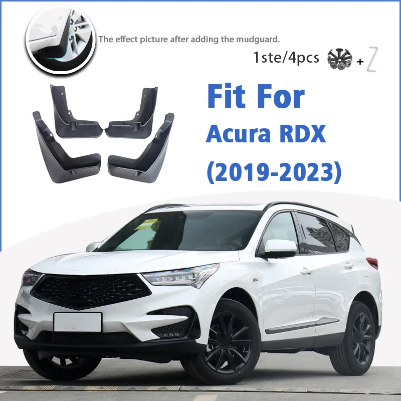 

Mudguard For Acura RDX 2019-2023 Front Rear 4pcs Mudflaps Mudguards Car Accessories Auto Styline Splash Guard Fender Mud Flap