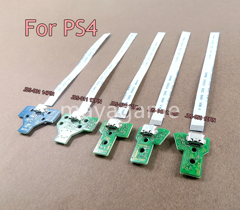 

200pcs JDS030 JDS001 JDS011 JDS040 JDS055 For Playstation 4 Controller USB Charging Board Port Replacement for PS4 Controller