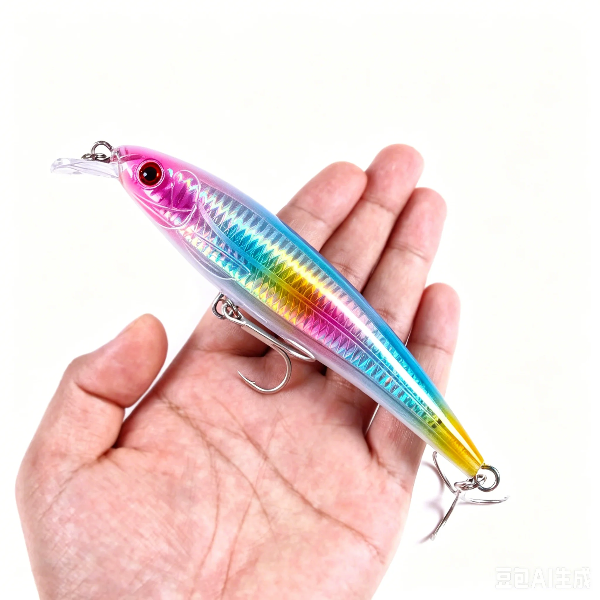 16cm 41,5g Großer Minnow-Angelköder Künstlicher Harter Köder Trolling-Crankbait Laser-Holographischer Meeresfischköder Wobbler 2 #   Hochton