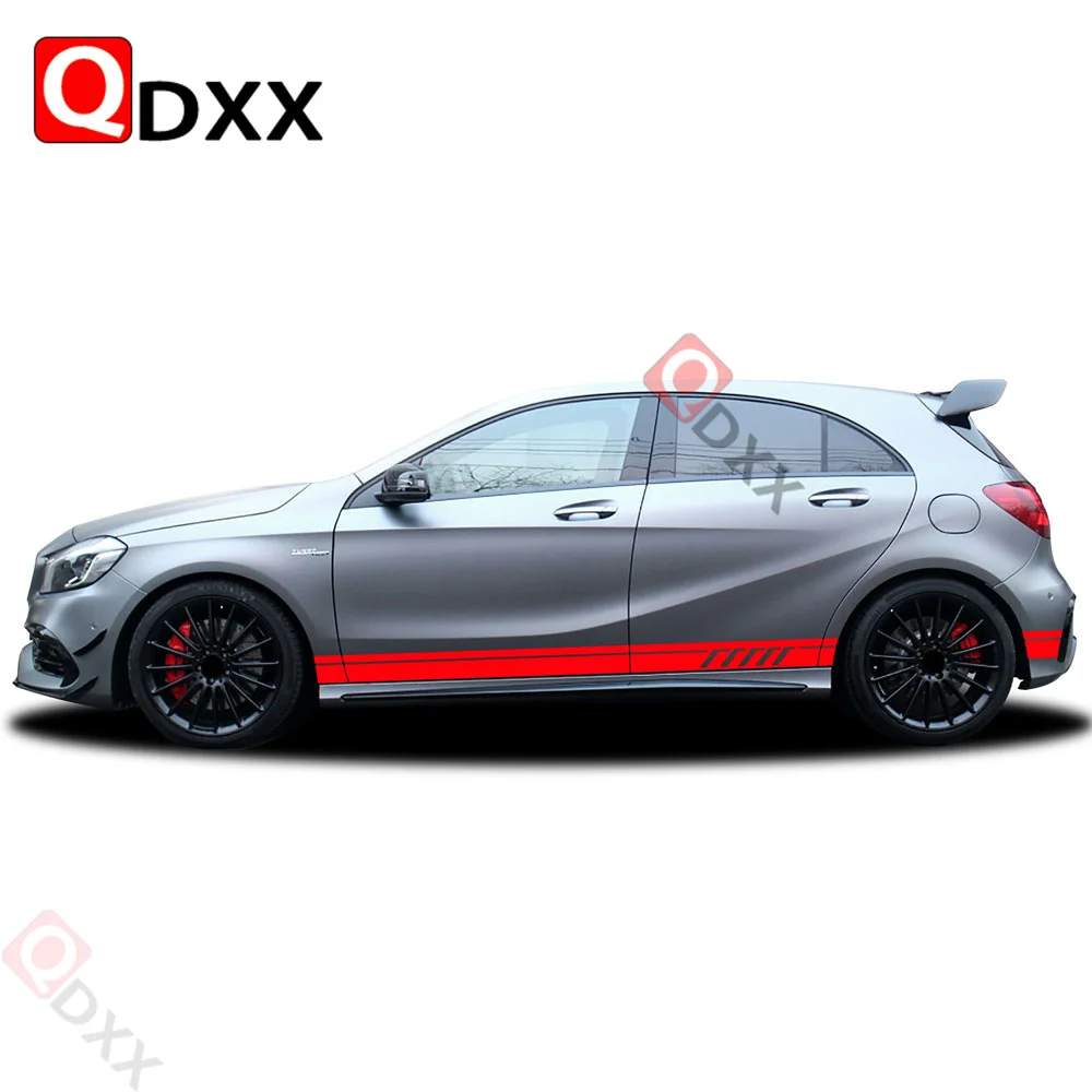 2 Pieces for Mercedes Benz W176 A Class A45 AMG A180 A200 A250 Edition 1 Side Racing Stripes Decal Stickers accessories