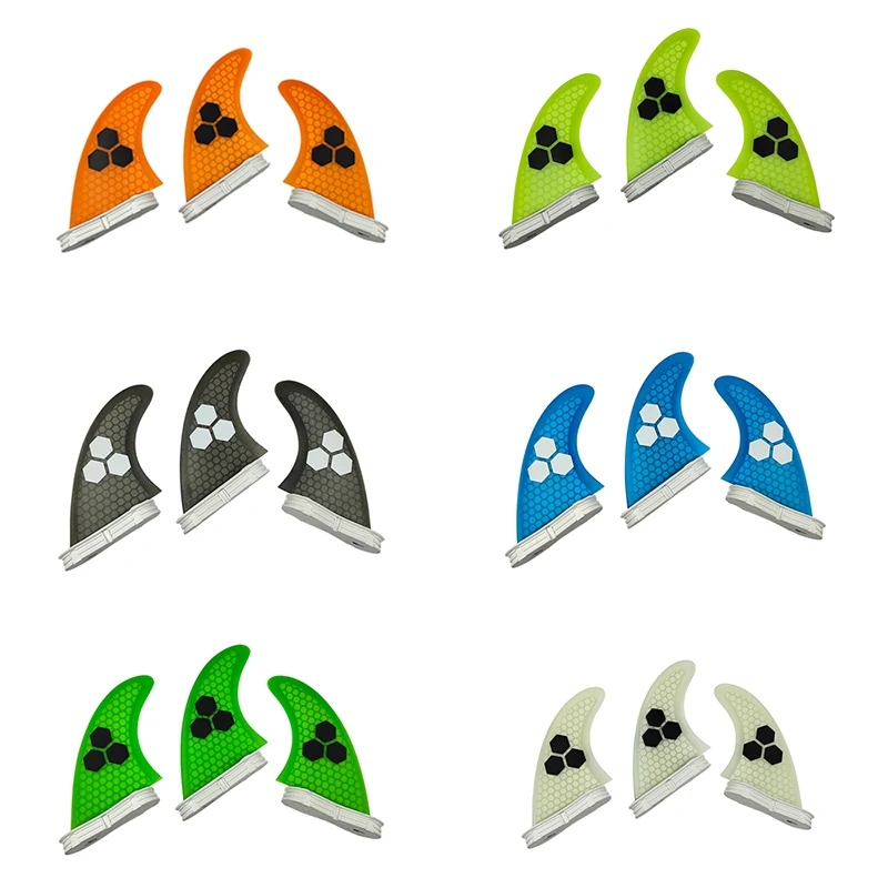 UPSURF-FCS2 Fins G5 Surf Board, Honeycomb Fin, 5 Colors, Double Tabs, 2 Fin, 3 Pcs Set, Surf Accessories, M Size, Barbatanas