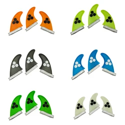 UPSURF-FCS2 Fins G5 Surf Board, Honeycomb Fin, 5 Colors, Double Tabs, 2 Fin, 3 Pcs Set, Surf Accessories, M Size, Barbatanas