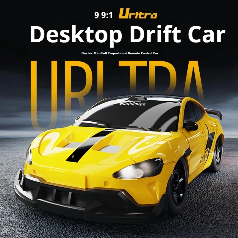 

1/64 mini RC Cars, full-scale four-wheel drive, high-speed desktop drift car, pocket car, racing car, toy, dual-tire switch