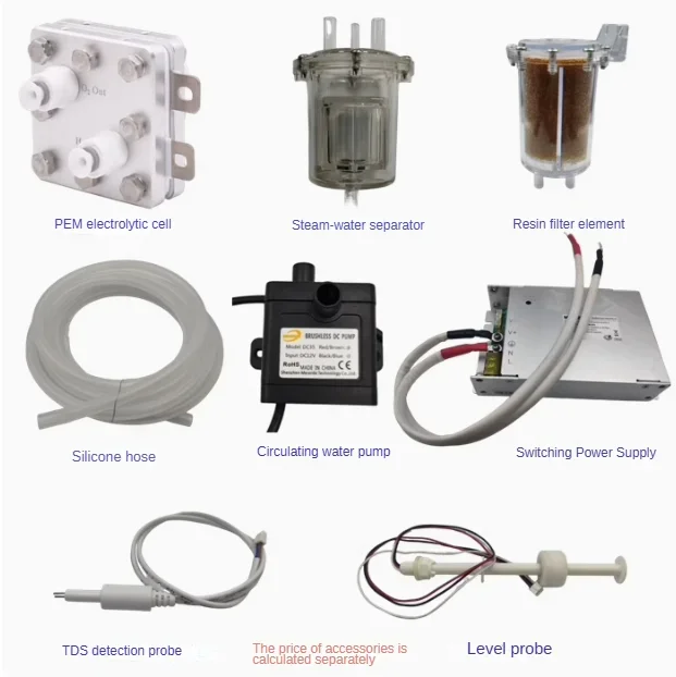 SAIDKOCC 1000ml 1800ml 99.99% High Purity PEM Hydrogen Generator Pure Water Electrolyzer Customizable