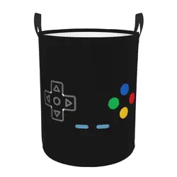 Custom I Am In Control Laundry Basket Collapsible Video Game Gaming Controller Toy Clothes Hamper Storage Bin for Kids Nursery