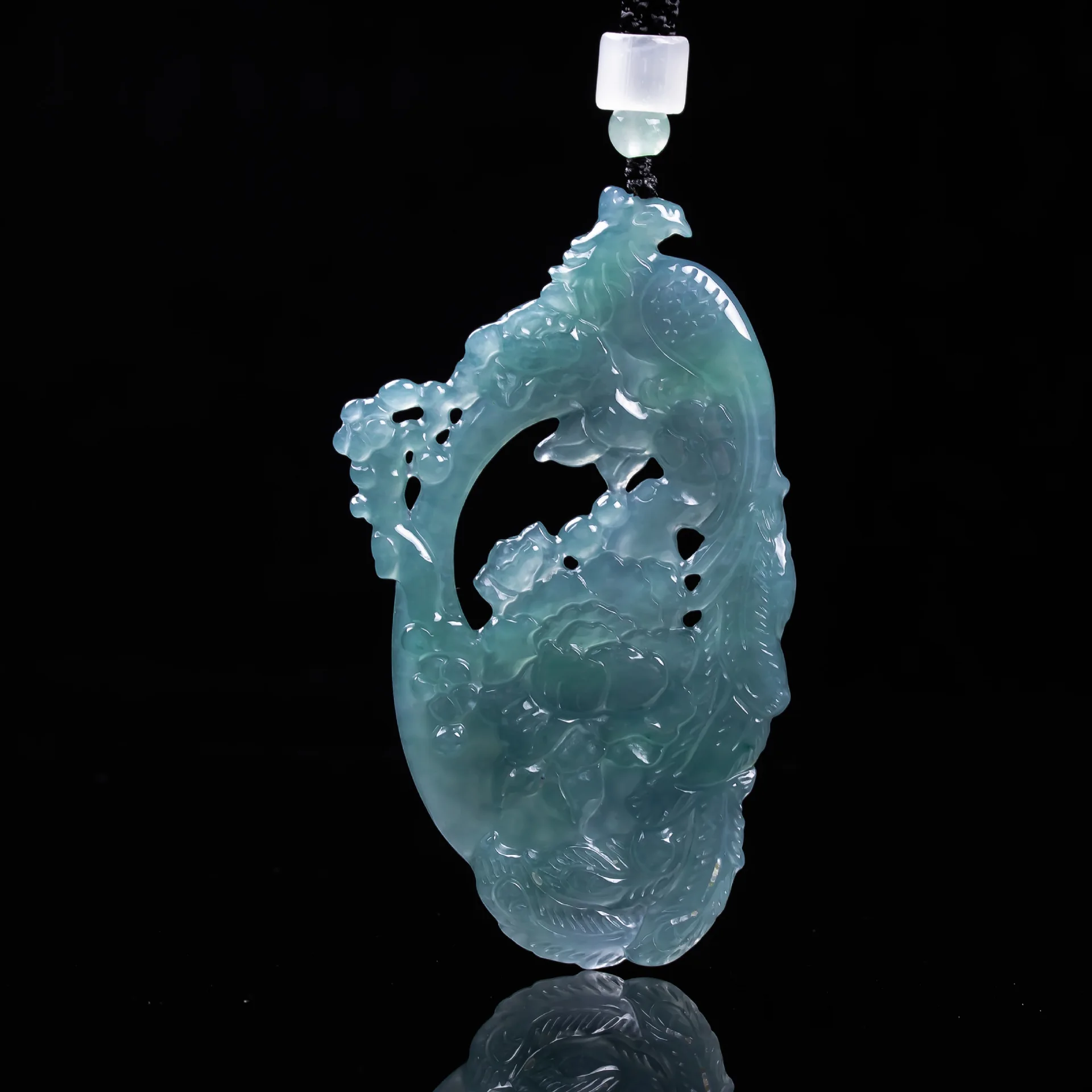 

Натуральный бирманский нефритовый кулон-феникс, ожерелье, аксессуары, талисманы, украшения из натурального нефрита, модные дизайнерские подарки-талисманы для женщин