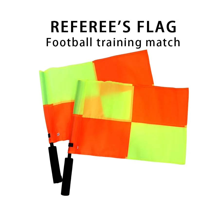 Soccer Referee Flag Professional Fair Play Sports Match Football Linesman Flags Sports Game RefereGift storage bage Equipment