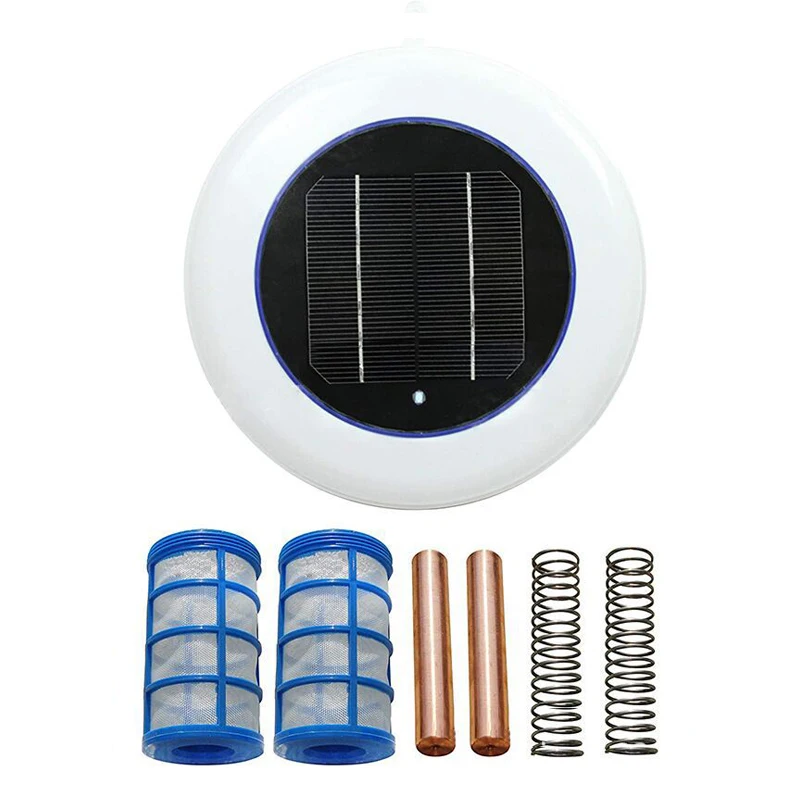 Pool Ionizer Solar Pool-Ionizer Swim Pool Purifier Pool Tub Water Water Purifier Solar Powered Ionizer Algae Cleaning Equipment