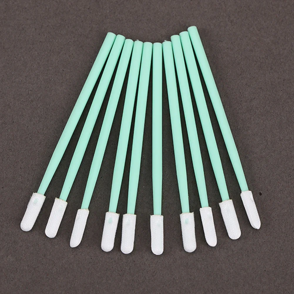 100pcs/Bag Nonwoven Cotton Swab Anti-static Cleaning Q-tips Strong Absorbent Fiber Laser Machine Focus Lens Protection Windows