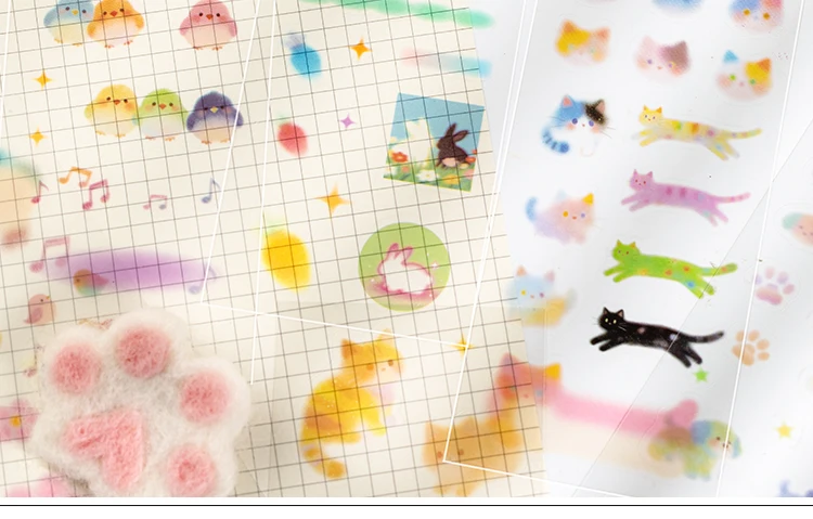 TIANZI 24-Sheet Kawaii Creative Fruit Theme Die Cut Stickers Book for DIY Scrapbooking Handmade Aesthetic Diary Stickers