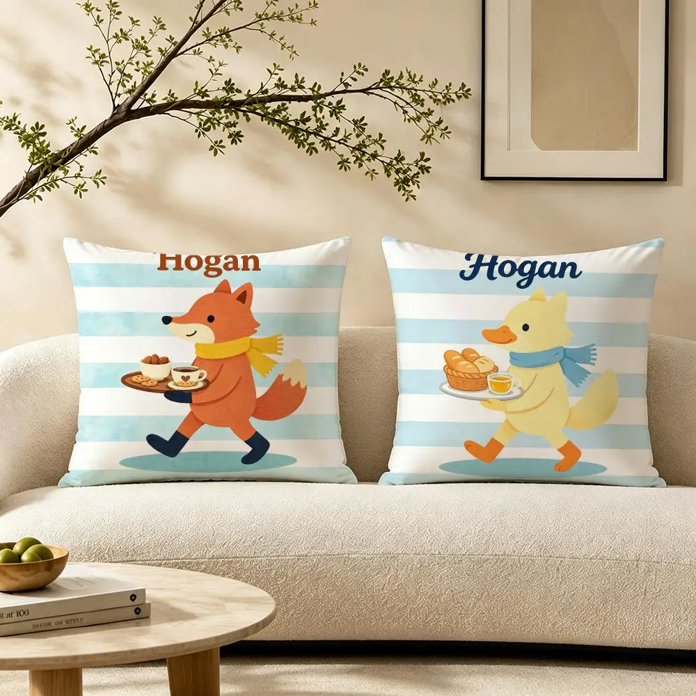 Brand Hogan Cushion Cover Pillow Short Plush Warm CreamStylel Cushion for Living Room Bedroom Sofa Ideal for Gifting