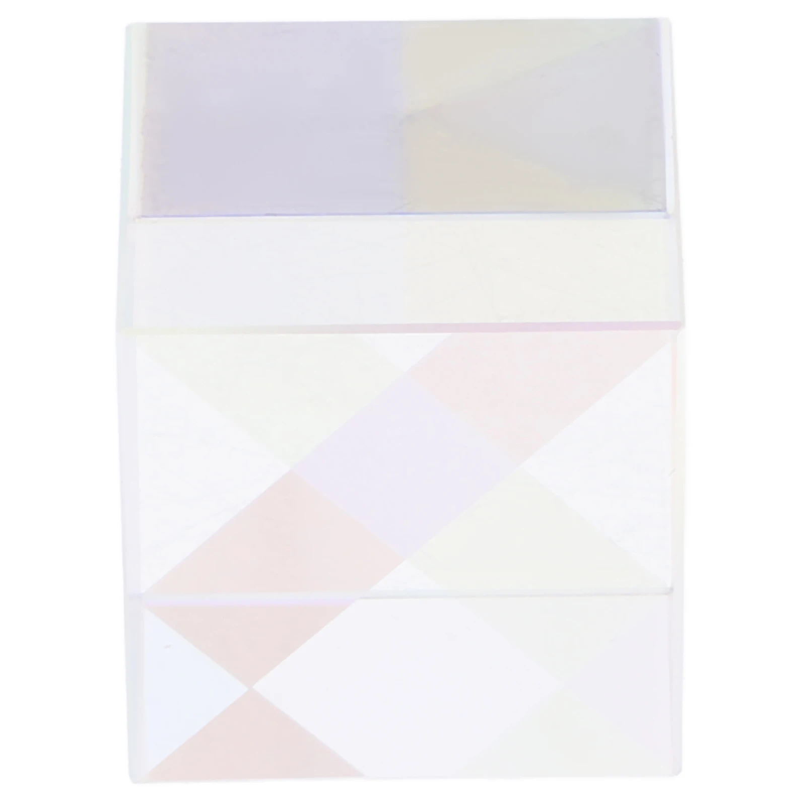 

Colored Cubic Optical Glass Garden Window Ornament Lightweight Transparent Small Prism
