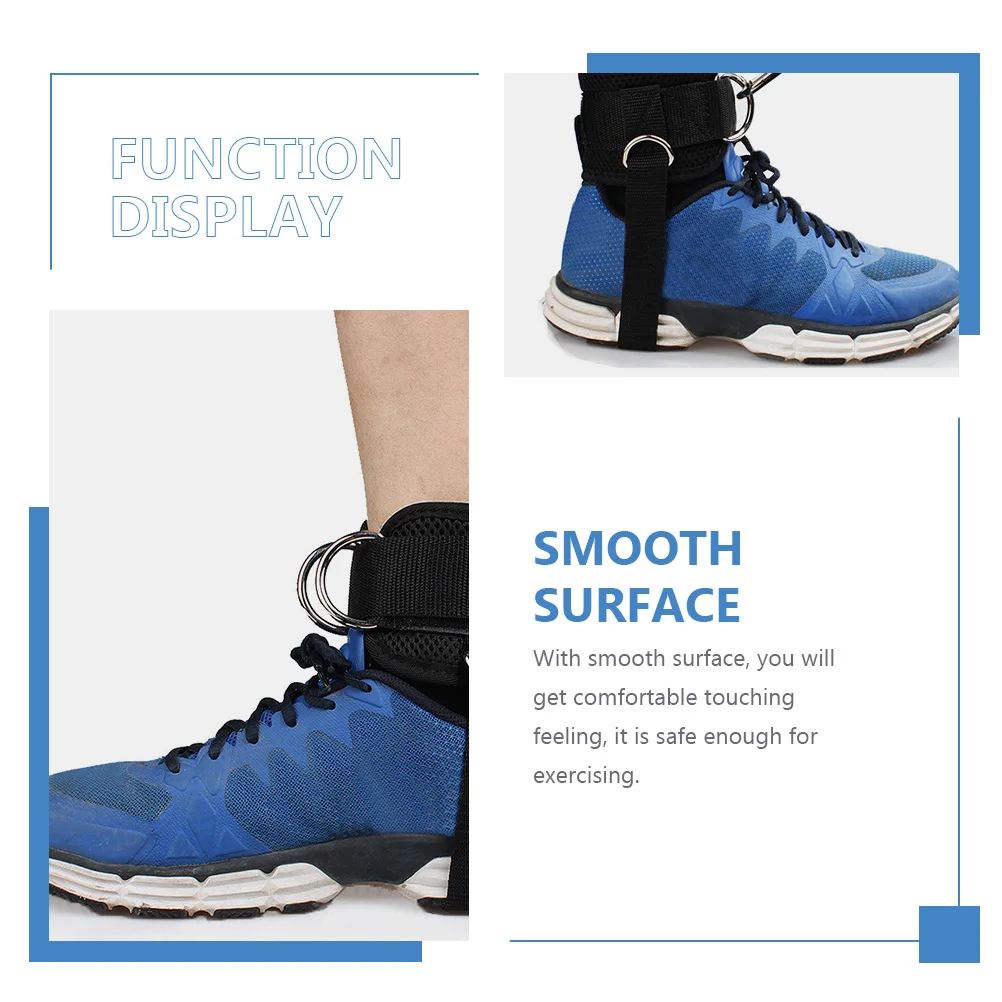 

1 Pair Sticky Strap Ankle Ring For Leg Resistance Training Adjustable Buckle Wrap Fitness Ankle Belt Gym Exercise Equipment