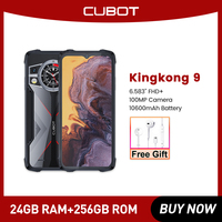 Cubot KingKong 9 Rugged Phone 6.583&quot FHD+ Helio G99 Android13 24GB RAM+256GB ROM 10600mAh Battery 100MP Camera NFC Phone