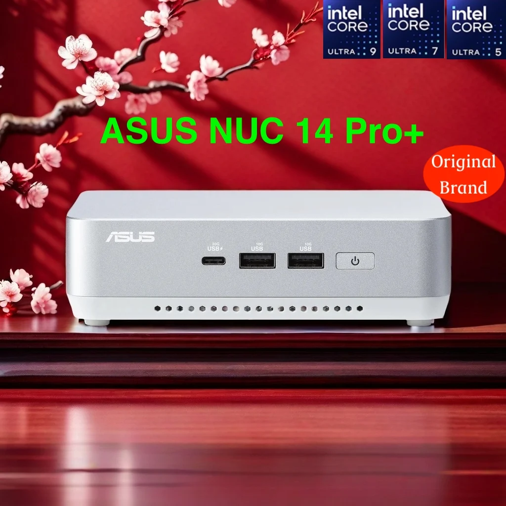 24Hrs Shipping! ASUS NUC14 Pro+ Intel Core Ultra5/7/9 NUC14RVSU5/U7/U9 Desktop Computer Wi-Fi 6E Bluetooth 5.3 Gaming mini pc