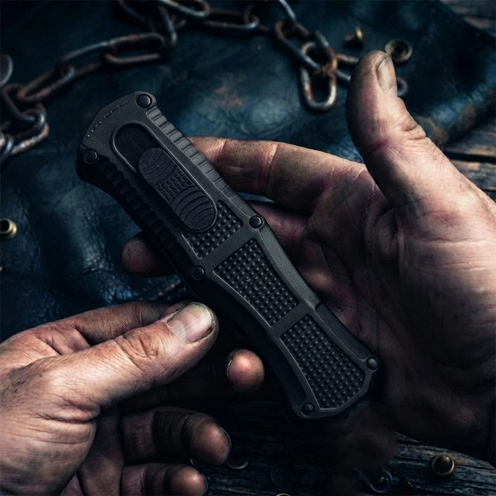 Micro BM EDC Tools D2 Steel Tech knife Nylon Fiber Practical handle tools Hiking Portable Pocket EDC Folding Tool