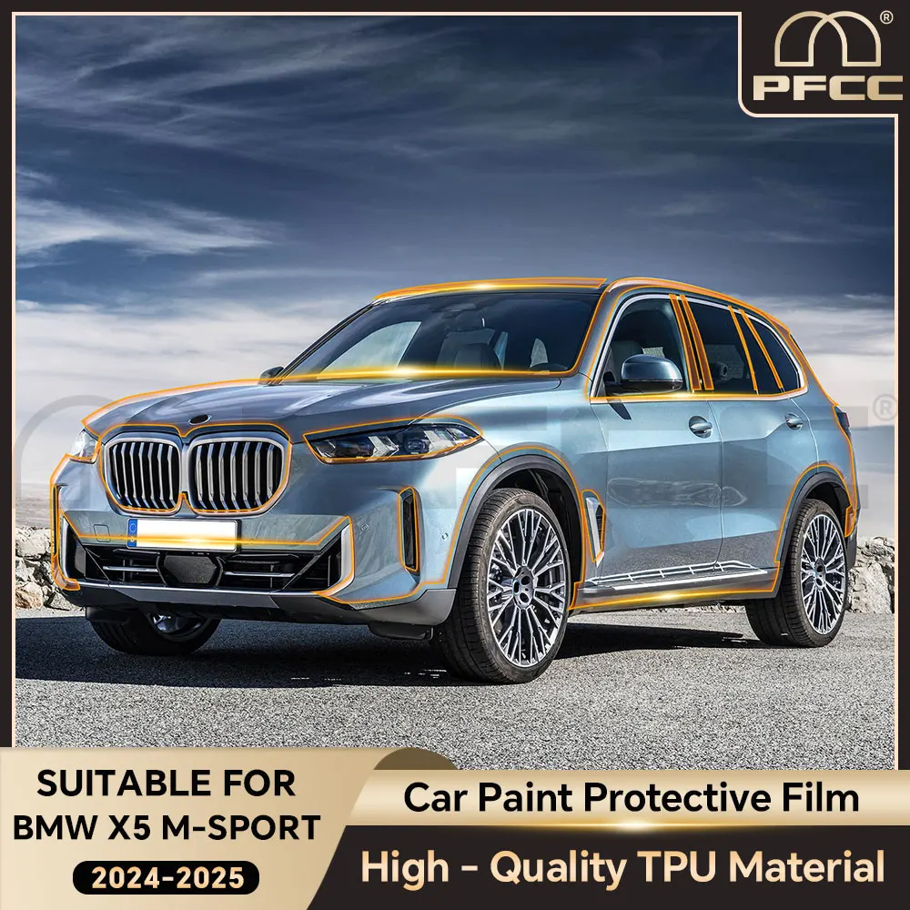 

for BMW X5 M-Sport Drive40 50 M60 2024 2025 Pre-Cut Paint Protection Clear Film Kit TPU Transparent Anti Scratch Body Sticker