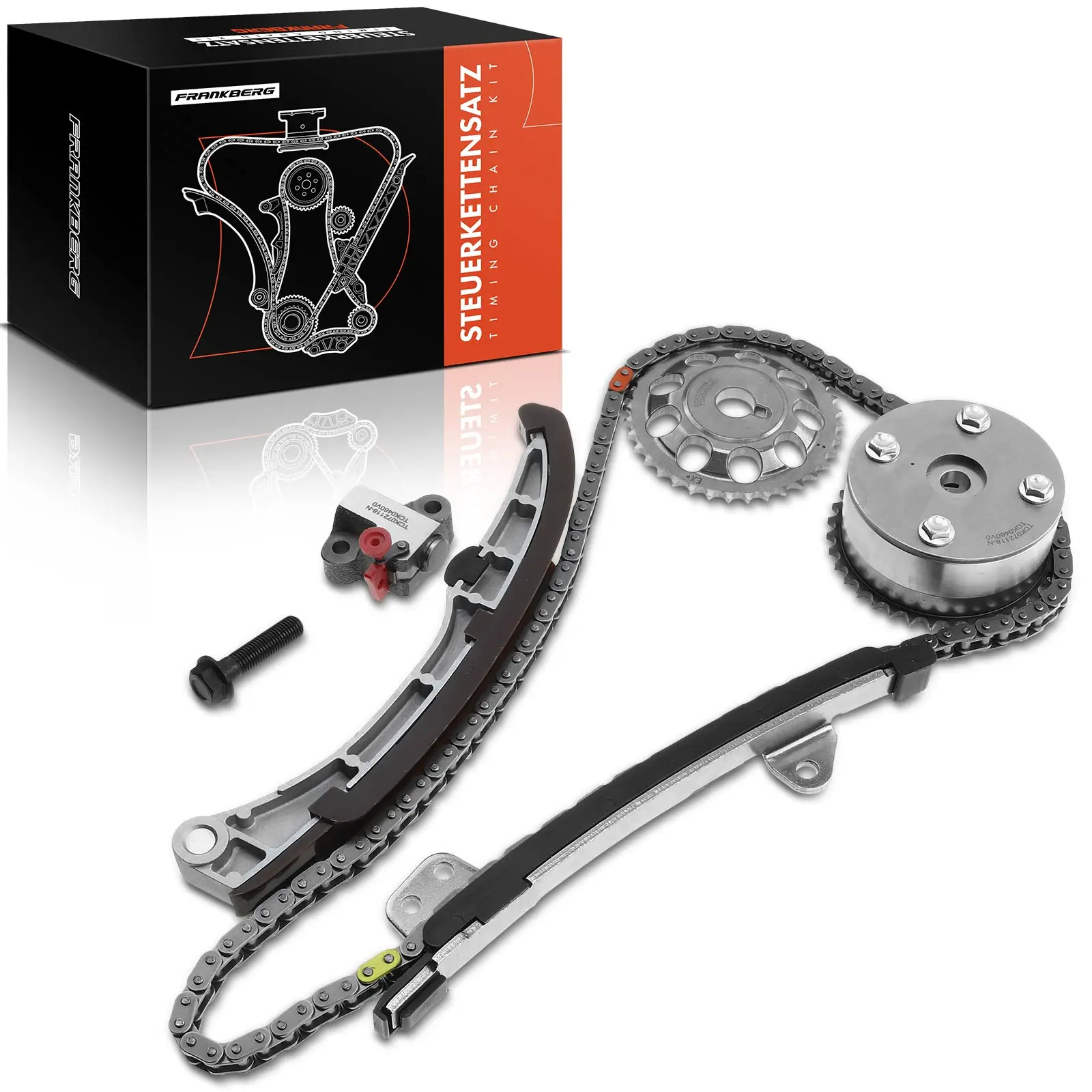 Frankberg 1x distributiekettingset distributieketting voor Toyota Yaris NCP1 NLP1 SCP1 Yaris Verso Van NCP2 NLP2 1.5L 13523-22050 WG1488176
