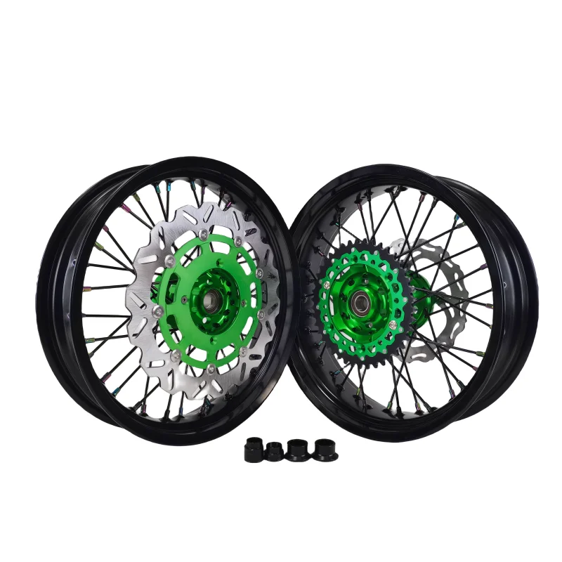 New Product Support Personal Customized Wheel Hubs Alloy 17 Inch Motorcycle Wheel Sets for Kawasaki