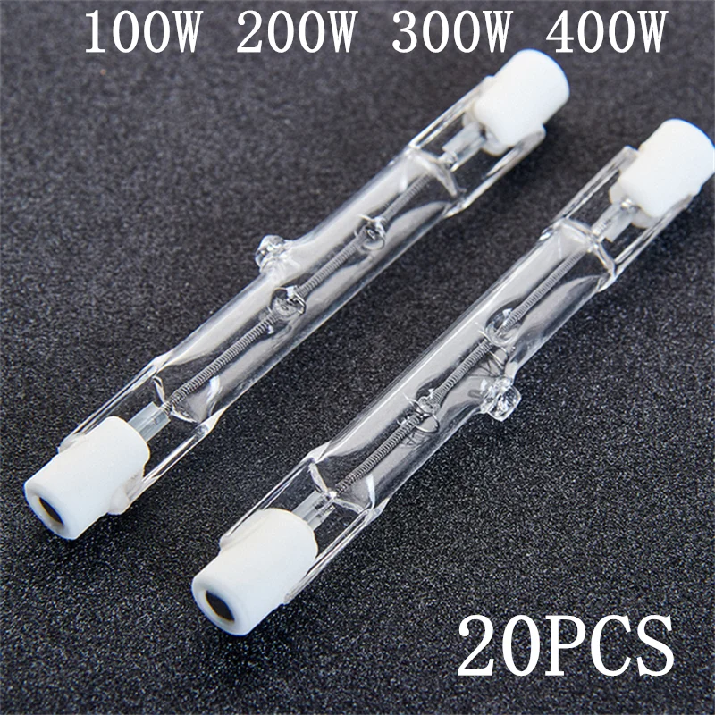 

5/10/20PCS J118 100W 200W 300W 400W LED Glass Tube COB Light Bulb High Power Corn Lamp Replace Halogen Light