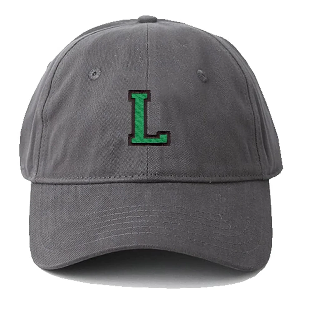 Lyprerazy Men's Baseball Cap Sport Letter L Embroidery Hat Cotton Embroidered Casual Baseball Caps