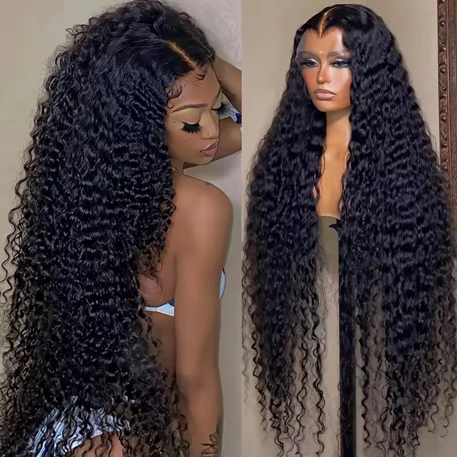 13x6 13x4 Lace Frontal Wigs Loose Deep Wave Wigs Brazilian Women Curly Human Hair 30 40 Inch Deep Water Wave Hd Lace Front Wigs