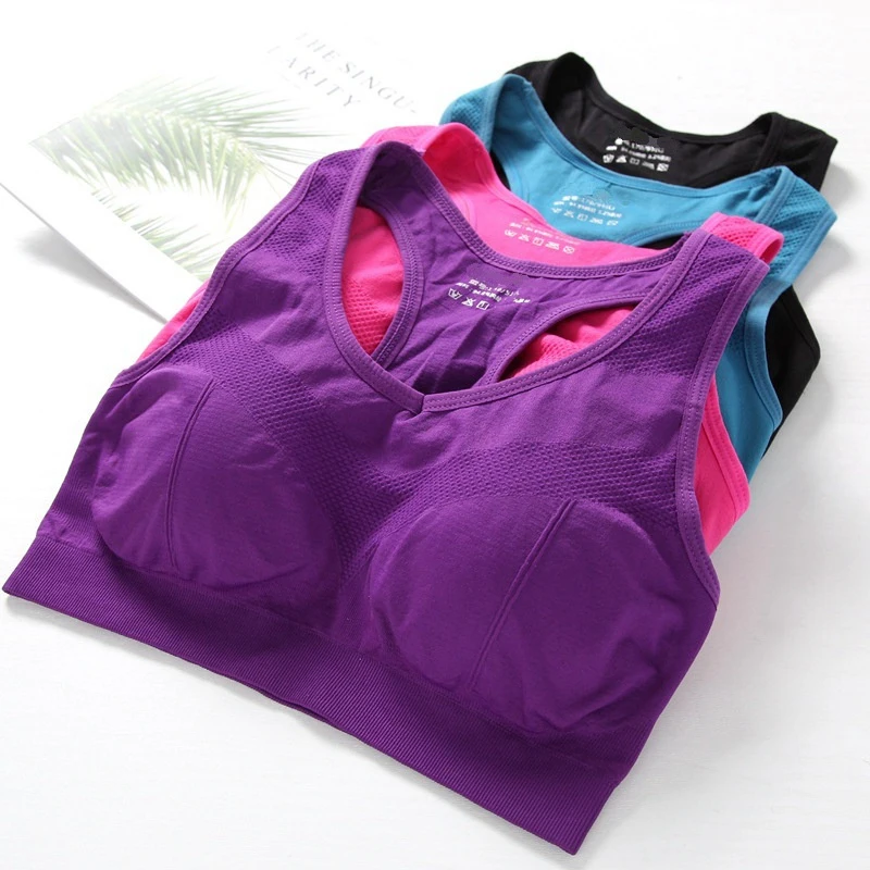 Damski biustonosz sportowy Top Push Up Fitness Joga Biustonosz Bielizna Sportowe topy dla kobiet Oddychajฤ
ca kamizelka do biegania Gym Wear Joga Top