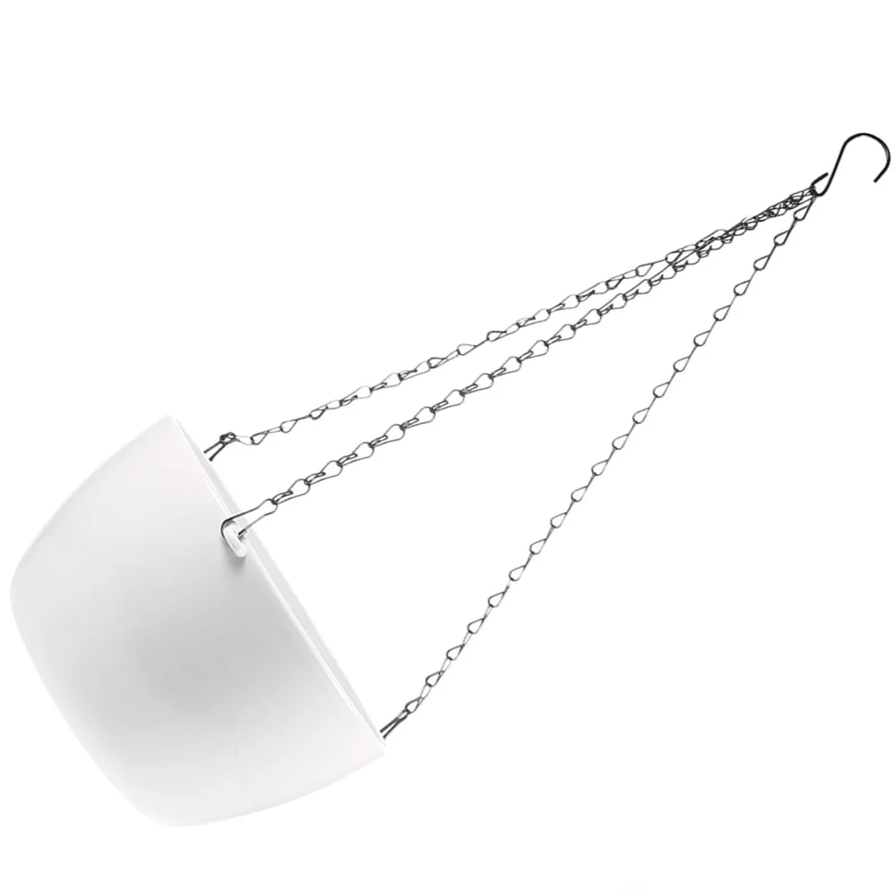 1 conjunto grande pendurado vasos de flores pp ferro design multifuncional adequado várias plantas casa jardim varanda decoração