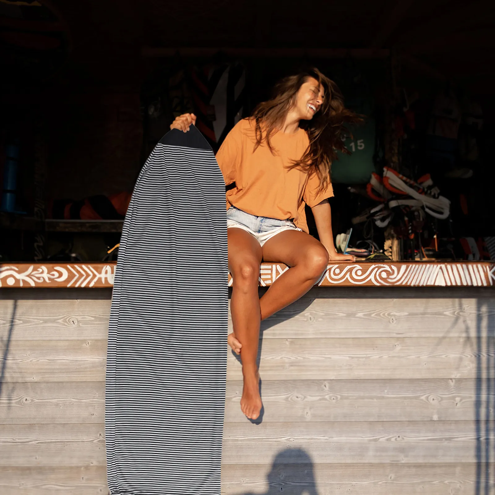 Funda Protectora para Tabla de Surf, Elástica, de Cobertura Total, Bolsa de Almacenamiento, Funda para Tabla de Snowboard, Protector de Transporte para Tabla de Surf