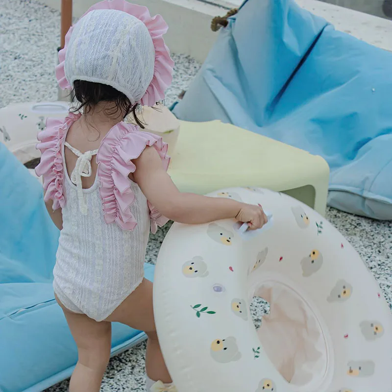 2025 Konijn Beer Zwemcirkel Milieubescherming PVC Zwemcirkel Eenvoudige en draagbare opblaasbare zwemcirkel