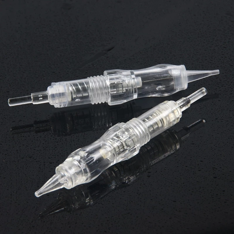 1RL 0.18MM Nano Sterilized Permanent Makeup Cartridge Needles Screw Thread Tattoo Needle for Permanent Makeup Machine