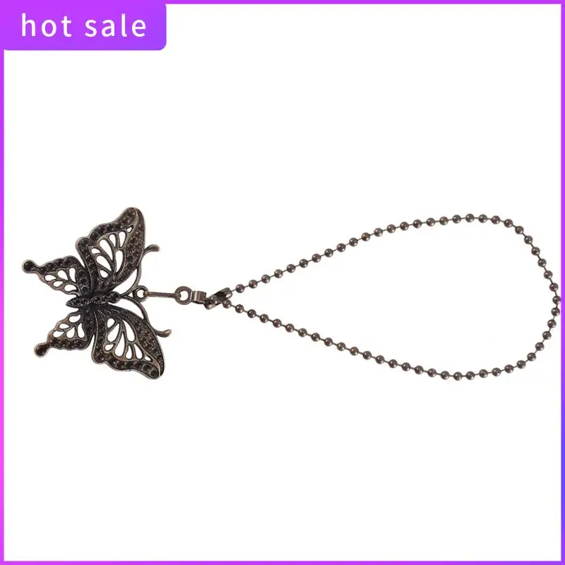 

HGSW-2 Pack Ceiling Fan Pull Chain Set,Lighting & Fan Pull Chain Pendant Chain Extender,Dragonfly And Butterfly