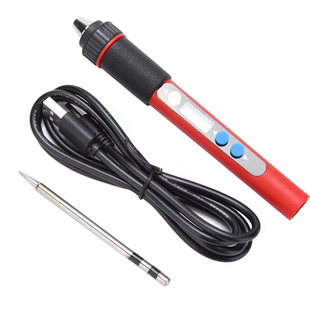 Mini Portable USB Digital Display Electric Soldering Iron - 5V 10W