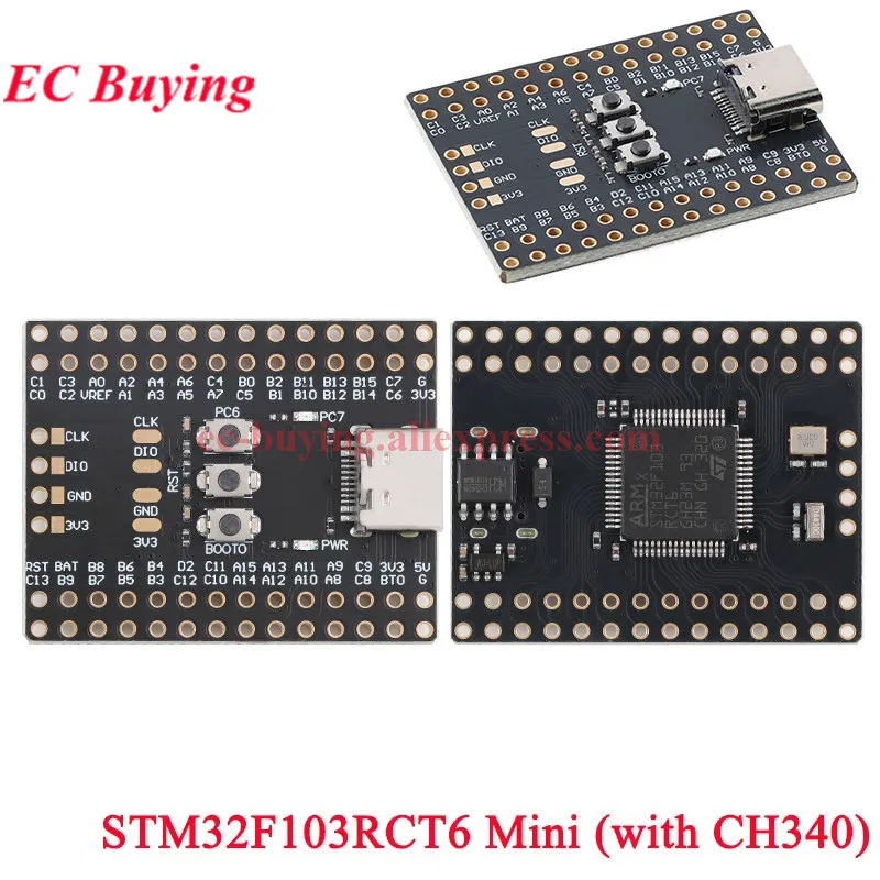 1-20Pcs STM32F103C6T6 STM32F103C8T6 CH32V103C8T6 STM32F103RCT6 STM32F401RCT6 STM32F401RET6 CH340 Mini ARM Core Development Board