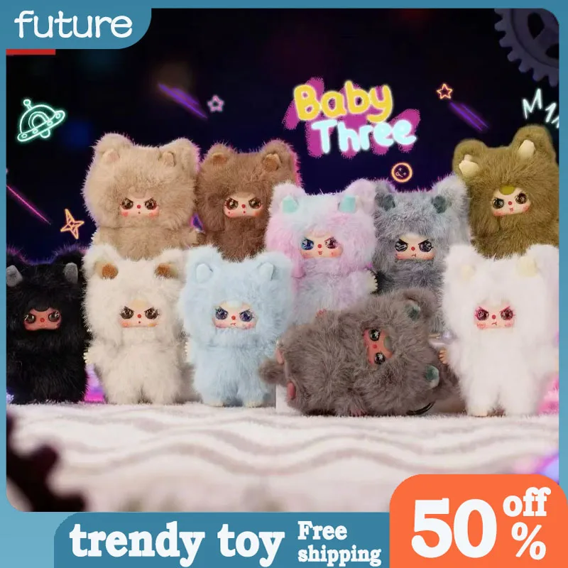 Оригинальная детская слепая коробка Three Wa Long Long Series Mystery Box, плюшевая подвеска, фигурка Kawaii, экшн-фигурка аниме, детские игрушки, подарок